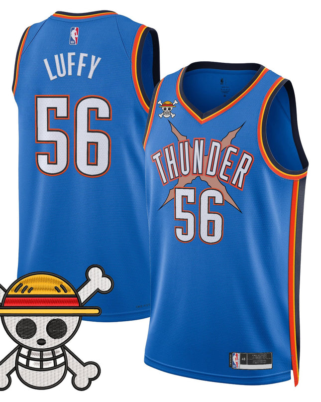 Men's Oklahoma City Thunder x One Piece Swingman Jersey- Stitched