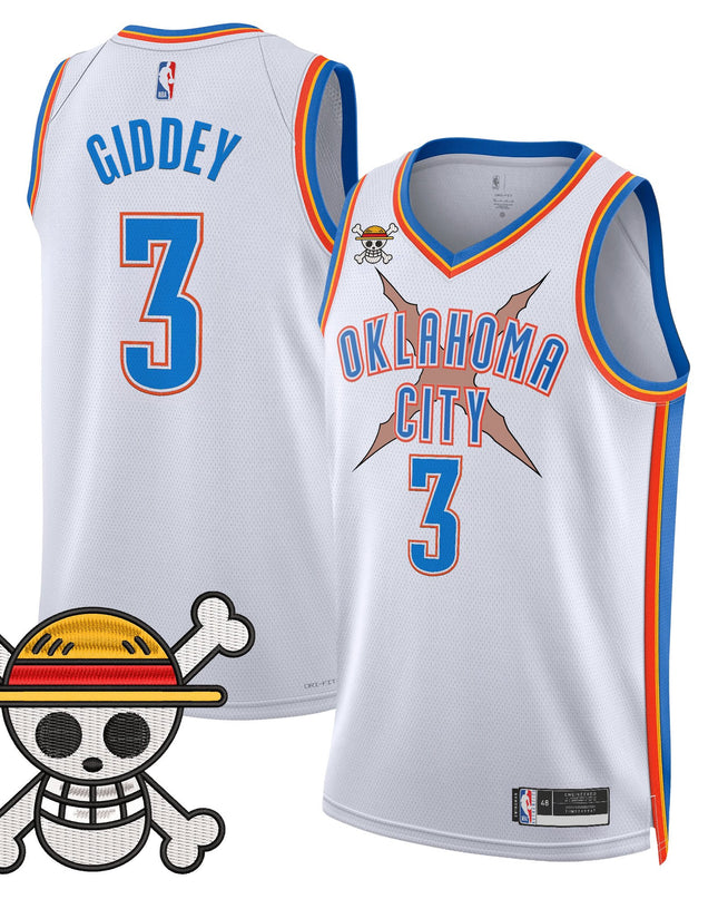 Men's Oklahoma City Thunder x One Piece Swingman Jersey- Stitched
