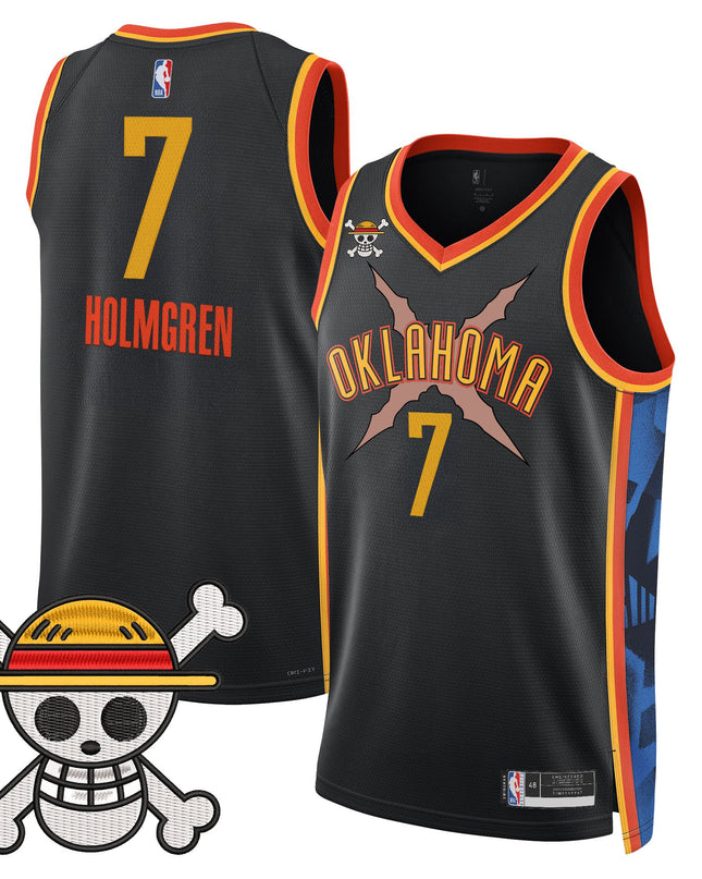 Men's Oklahoma City Thunder x One Piece Swingman Jersey- Stitched