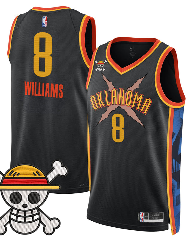 Men's Oklahoma City Thunder x One Piece Swingman Jersey- Stitched