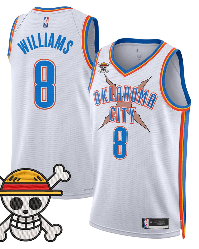Men's Oklahoma City Thunder x One Piece Swingman Jersey- Stitched