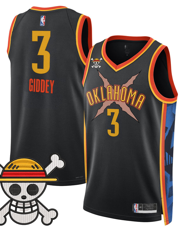 Men's Oklahoma City Thunder x One Piece Swingman Jersey- Stitched