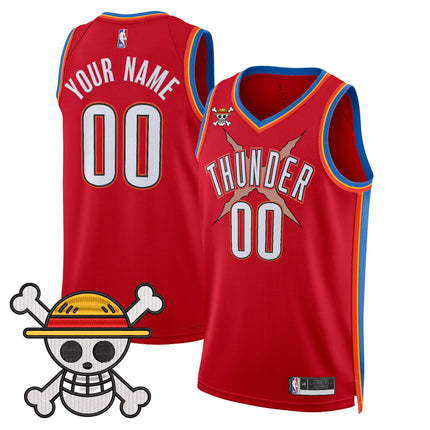 Oklahoma City Thunder x One Piece Swingman Custom Jersey- Stitched