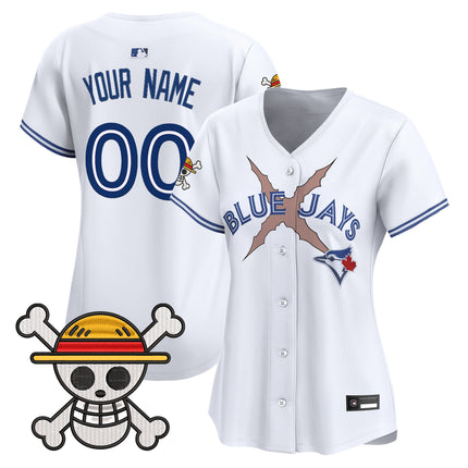 Blue Jays x One Piece Vapor Premier Limited Custom Jersey - Stitched