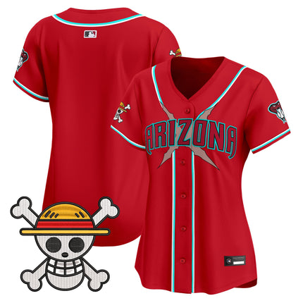 Women's Diamondbacks x One Piece Vapor Premier Limited Jersey - Stitched