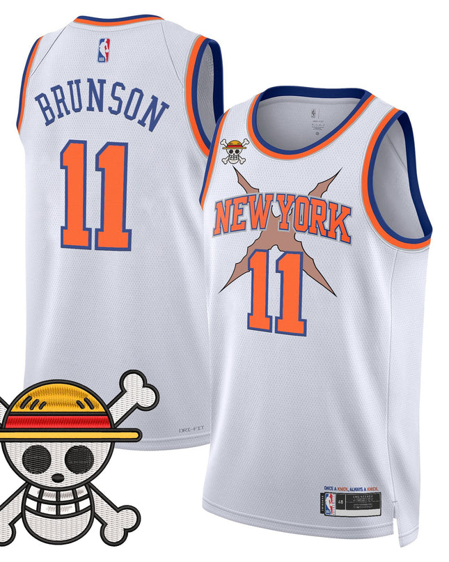 Men's New York Knicks x One Piece Swingman Jersey- Stitched