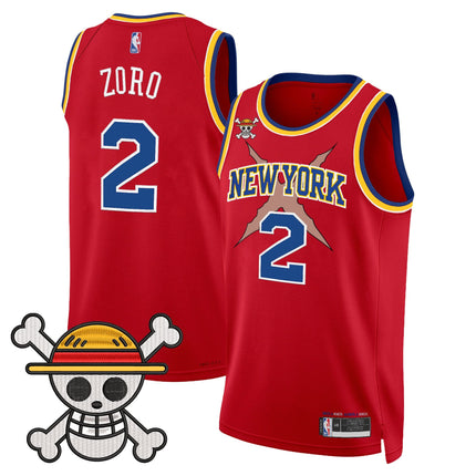 Men's New York Knicks x One Piece Swingman Jersey- Stitched