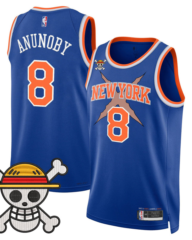 Men's New York Knicks x One Piece Swingman Jersey- Stitched