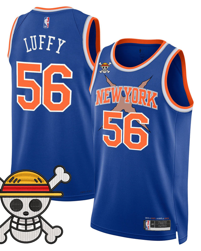 Men's New York Knicks x One Piece Swingman Jersey- Stitched