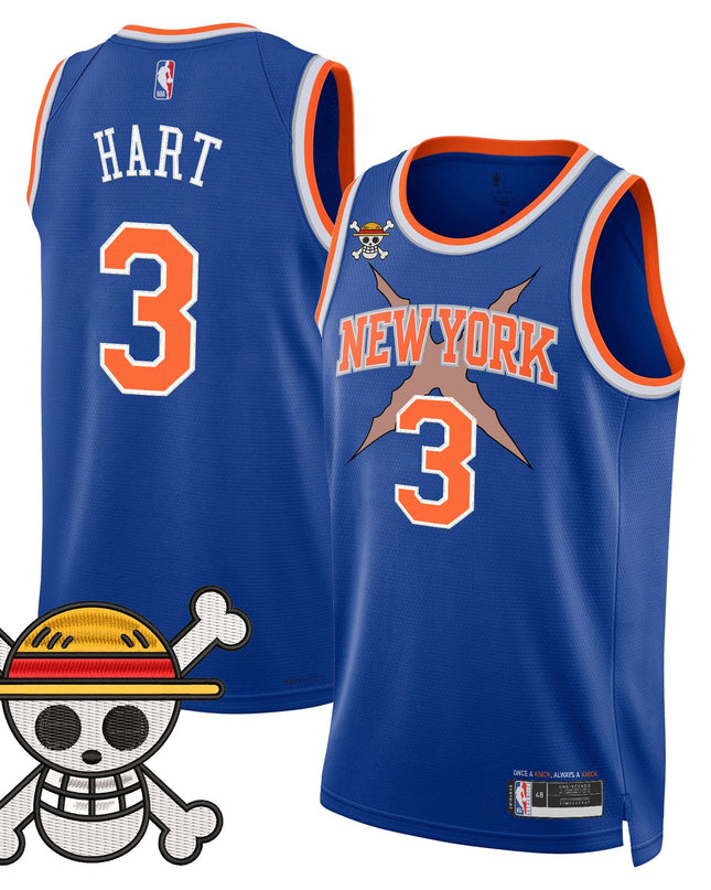 Men's New York Knicks x One Piece Swingman Jersey- Stitched