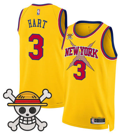 Men's New York Knicks x One Piece Swingman Jersey- Stitched