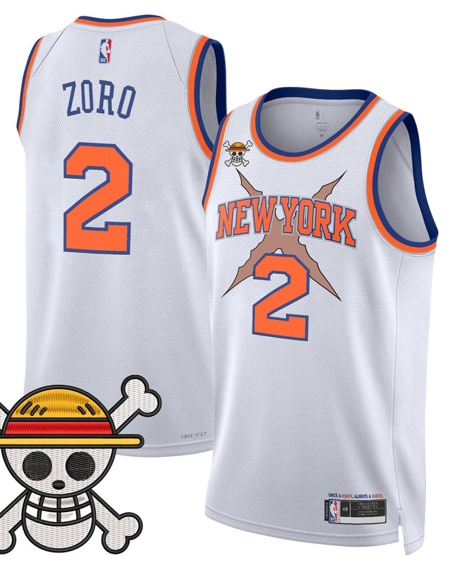 Men's New York Knicks x One Piece Swingman Jersey- Stitched
