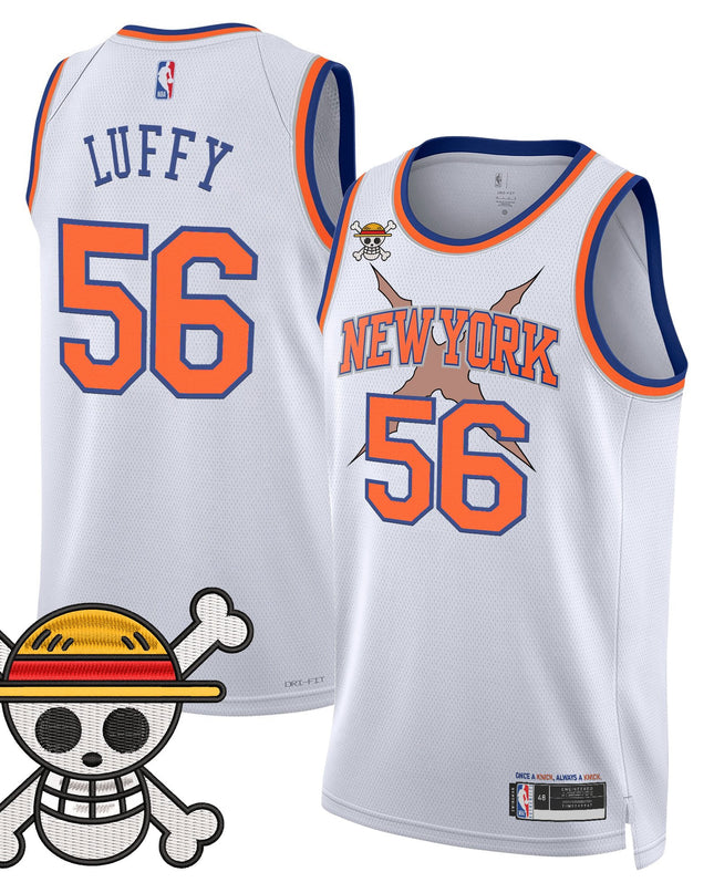 Men's New York Knicks x One Piece Swingman Jersey- Stitched