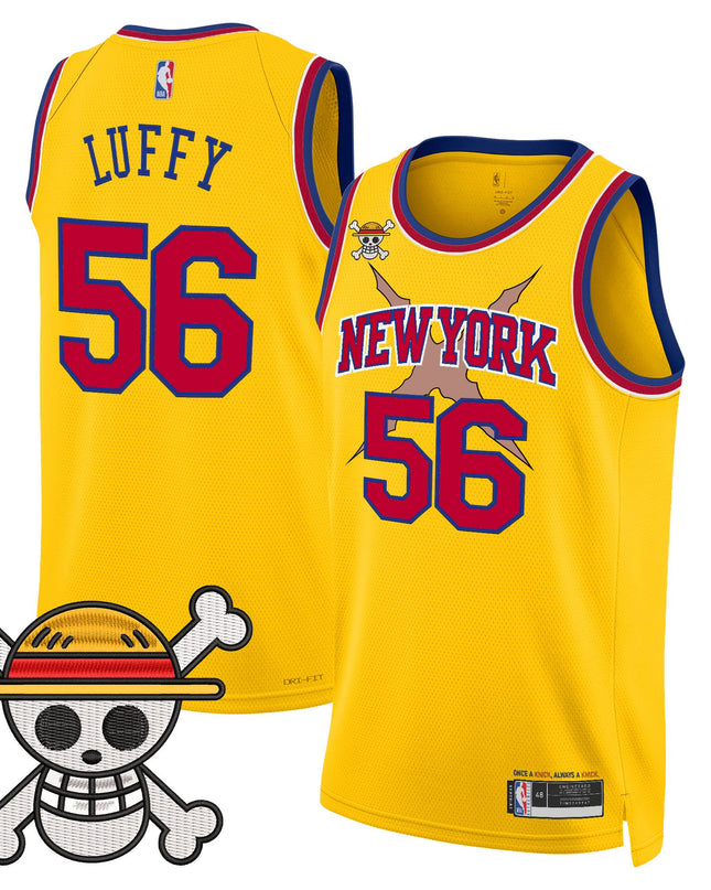 Men's New York Knicks x One Piece Swingman Jersey- Stitched
