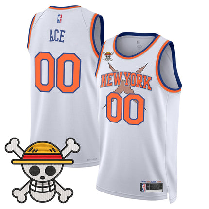 Men's New York Knicks x One Piece Swingman Jersey- Stitched