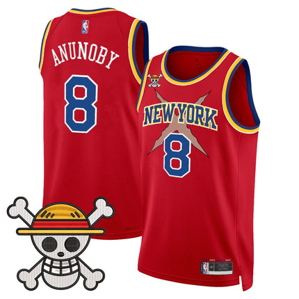 Men's New York Knicks x One Piece Swingman Jersey- Stitched