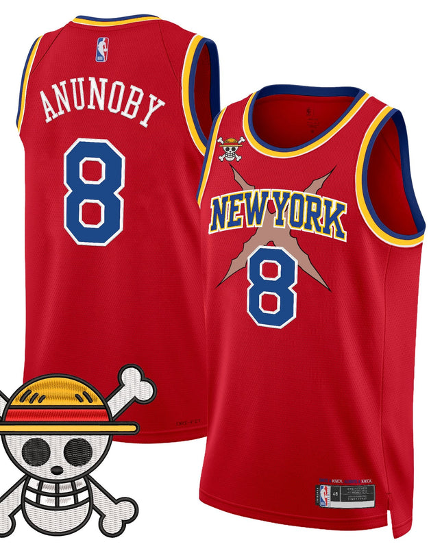 Men's New York Knicks x One Piece Swingman Jersey- Stitched