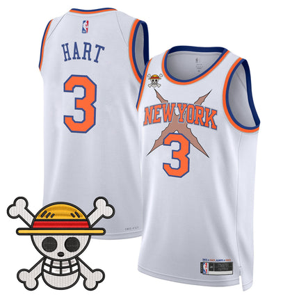 Men's New York Knicks x One Piece Swingman Jersey- Stitched