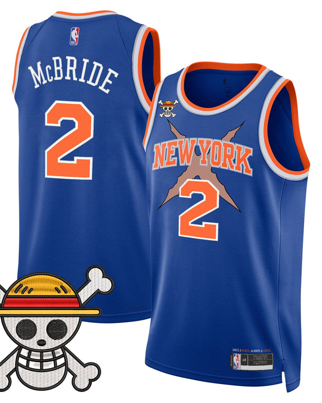 Men's New York Knicks x One Piece Swingman Jersey- Stitched