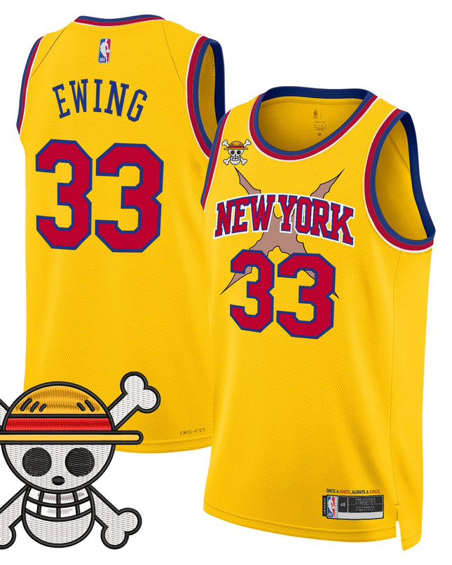 Men's New York Knicks x One Piece Swingman Jersey- Stitched