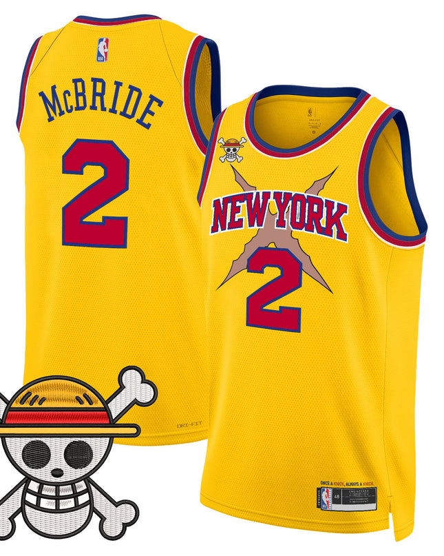 Men's New York Knicks x One Piece Swingman Jersey- Stitched