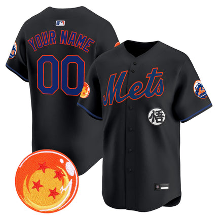 New York Mets x Dragon Ball Vapor Premier Limited Custom Jersey - All Stitched