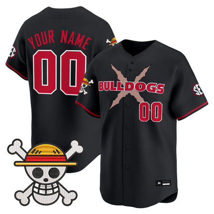 Georgia Bulldogs Baseball x One Piece Vapor Premier Limited Custom Jersey - Stitched