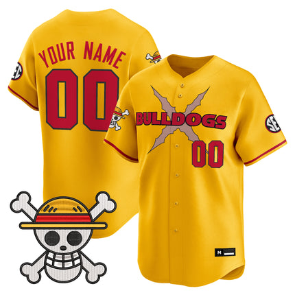Georgia Bulldogs Baseball x One Piece Vapor Premier Limited Custom Jersey - Stitched
