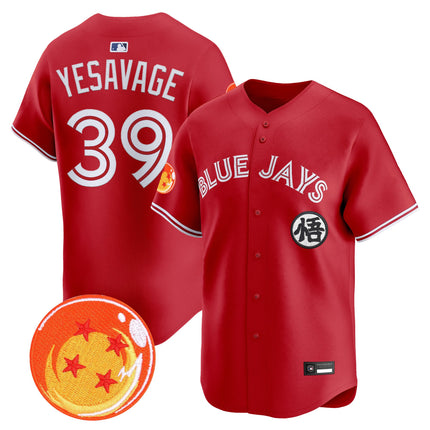 Men's Blue Jays x Dragon Ball Vapor Premier Limited Jersey - All Stitched
