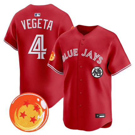 Men's Blue Jays x Dragon Ball Vapor Premier Limited Jersey - All Stitched
