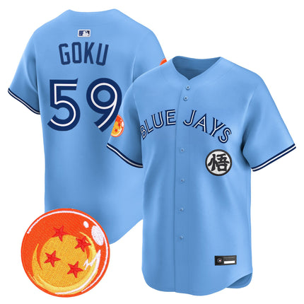 Men's Blue Jays x Dragon Ball Vapor Premier Limited Jersey - All Stitched