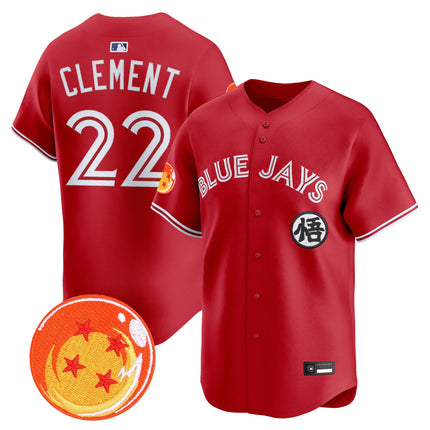 Men's Blue Jays x Dragon Ball Vapor Premier Limited Jersey - All Stitched