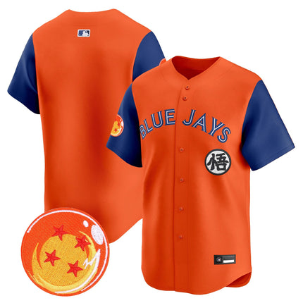 Men's Blue Jays x Dragon Ball Vapor Premier Limited Jersey - All Stitched