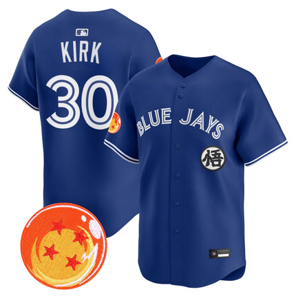 Men's Blue Jays x Dragon Ball Vapor Premier Limited Jersey - All Stitched