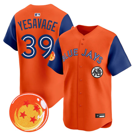 Men's Blue Jays x Dragon Ball Vapor Premier Limited Jersey - All Stitched