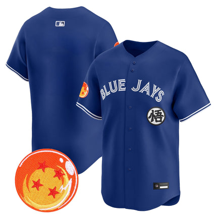 Men's Blue Jays x Dragon Ball Vapor Premier Limited Jersey - All Stitched