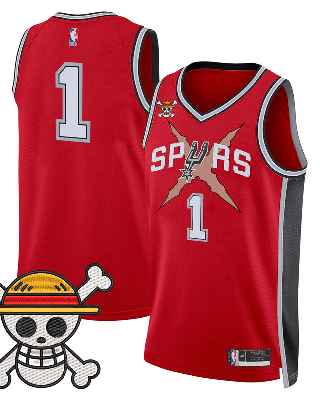 Men's San Antonio Spurs x One Piece Jersey Collection - Stitched