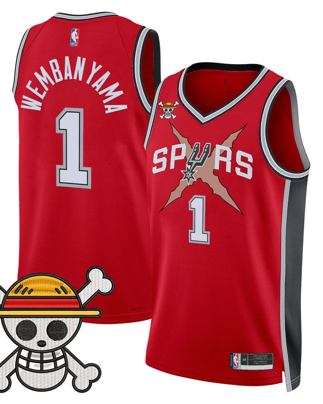 Men's San Antonio Spurs x One Piece Jersey Collection - Stitched