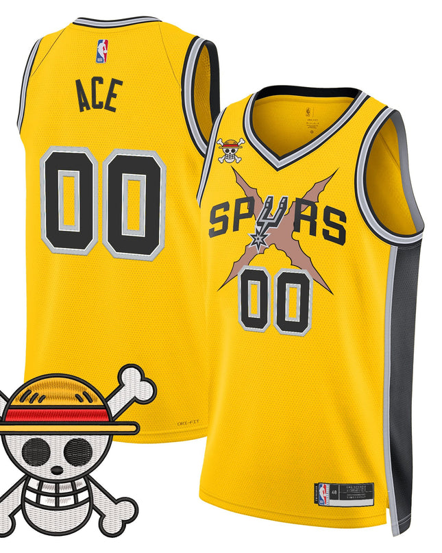 Men's San Antonio Spurs x One Piece Jersey Collection - Stitched