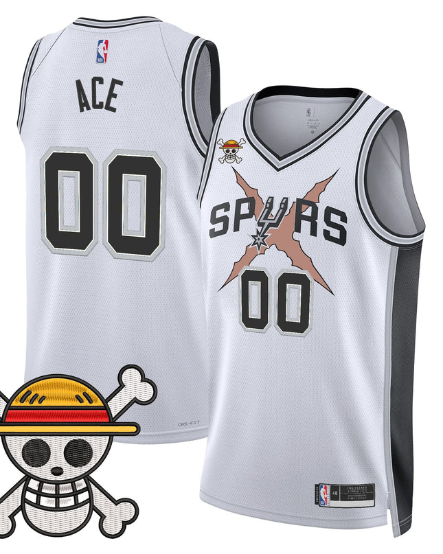 Men's San Antonio Spurs x One Piece Jersey Collection - Stitched
