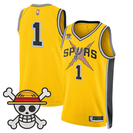 Men's San Antonio Spurs x One Piece Jersey Collection - Stitched