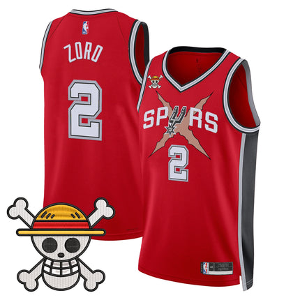 Men's San Antonio Spurs x One Piece Jersey Collection - Stitched