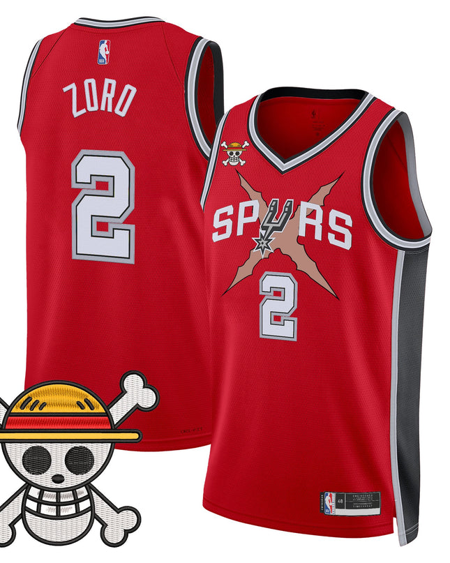 Men's San Antonio Spurs x One Piece Jersey Collection - Stitched