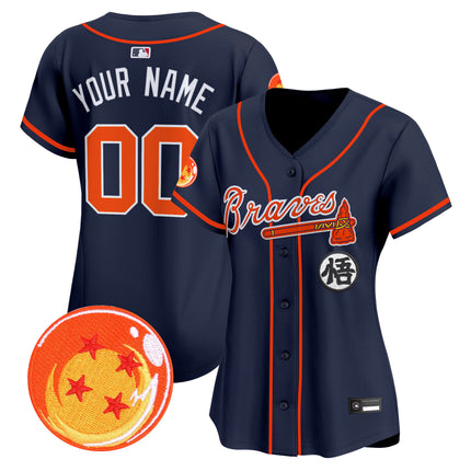 Atlanta Braves x Dragon Ball Vapor Premier Limited Custom Jersey - All Stitched