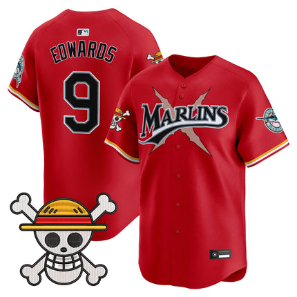 Men's Miami Marlins x One Piece Vapor Premier Limited Jersey - Stitched