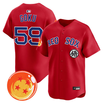 Men's Boston Red Sox x Dragon Ball Vapor Premier Limited Jersey - All Stitched