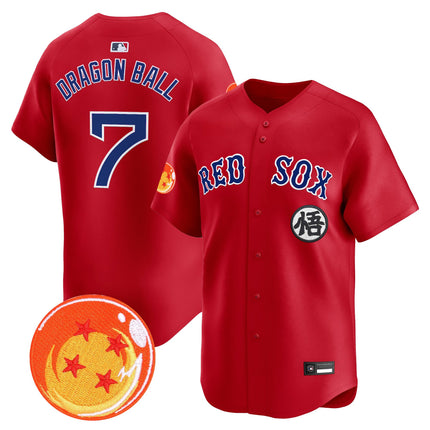 Men's Boston Red Sox x Dragon Ball Vapor Premier Limited Jersey - All Stitched