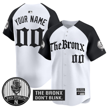 Yankees "The Bronx Gothic" Vapor Premier Limited Custom Jersey - John Sterling Patch - All Stitched