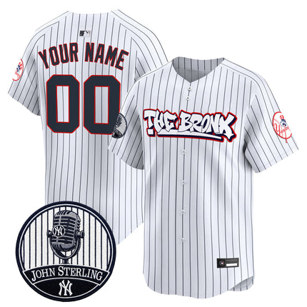 New York Yankees "The Bronx Graffiti" Vapor Premier Limited Custom Jersey - John Sterling Patch - All Stitched