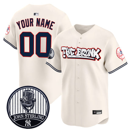 New York Yankees "The Bronx Graffiti" Vapor Premier Limited Custom Jersey - John Sterling Patch - All Stitched